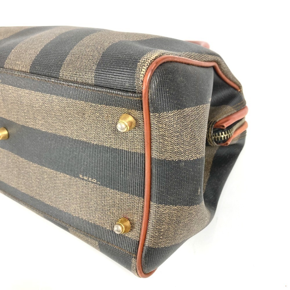 FENDI Vintage Pecan Handbag, Mini Boston Bag, Leather, Brown, Men's and Women's - Picture 6 of 16